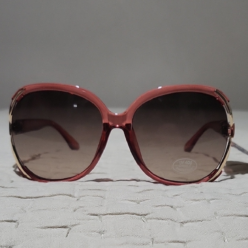 Nwt Glance Eyewear Elegant Pink Sunglasses